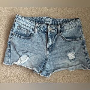 Art Class Light Blue Distressed Jean Shorts